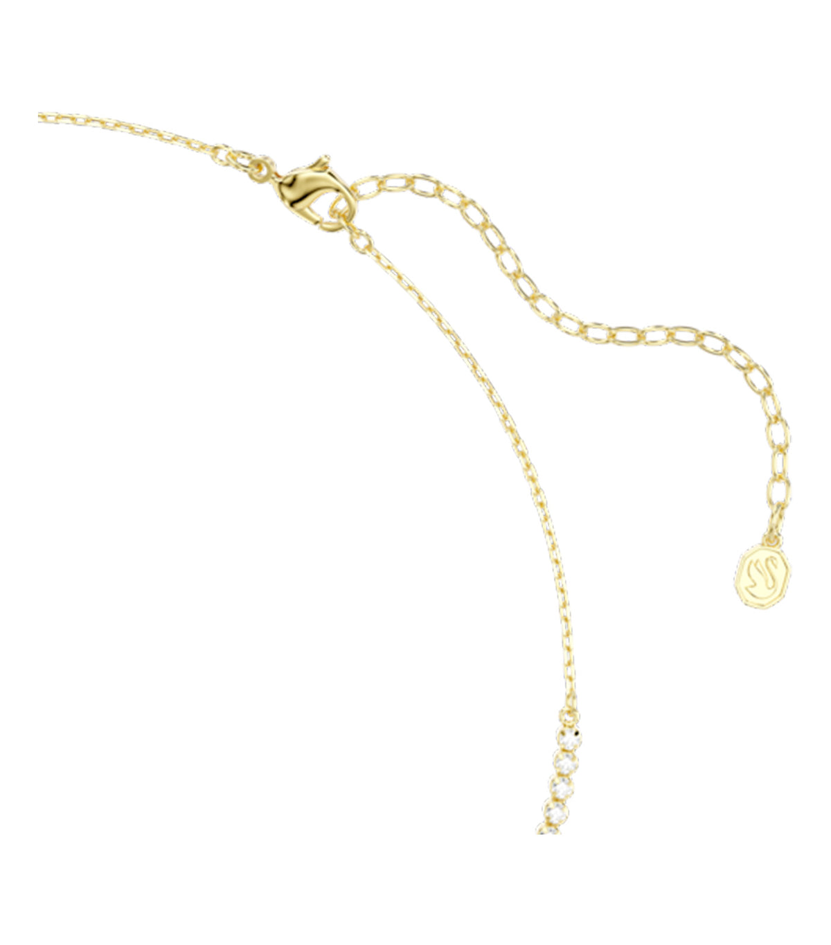 Mesmera Necklace Mixed Cuts 18K Gold Finish White