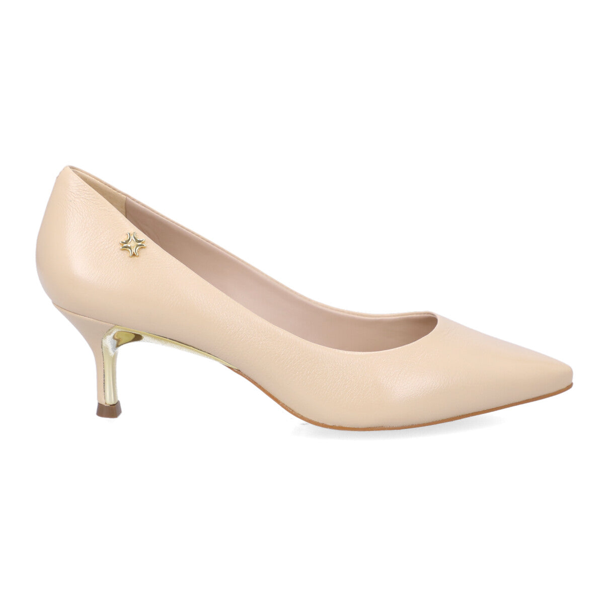 Scarpin Low Heel Pumps Saara Latte
