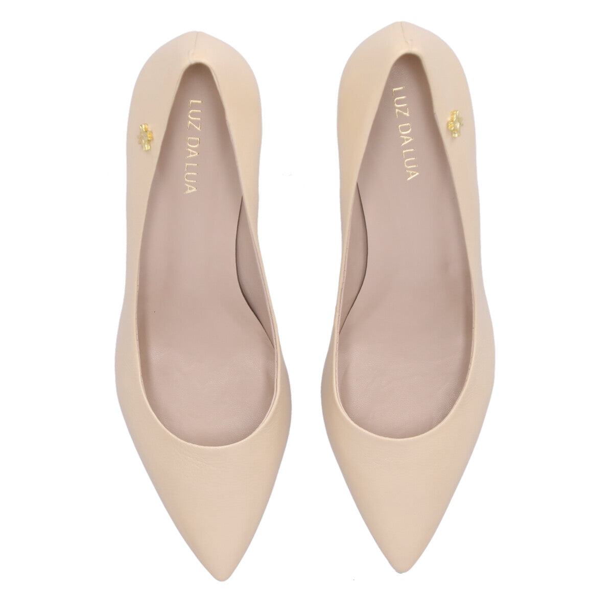 Scarpin Low Heel Pumps Saara Latte