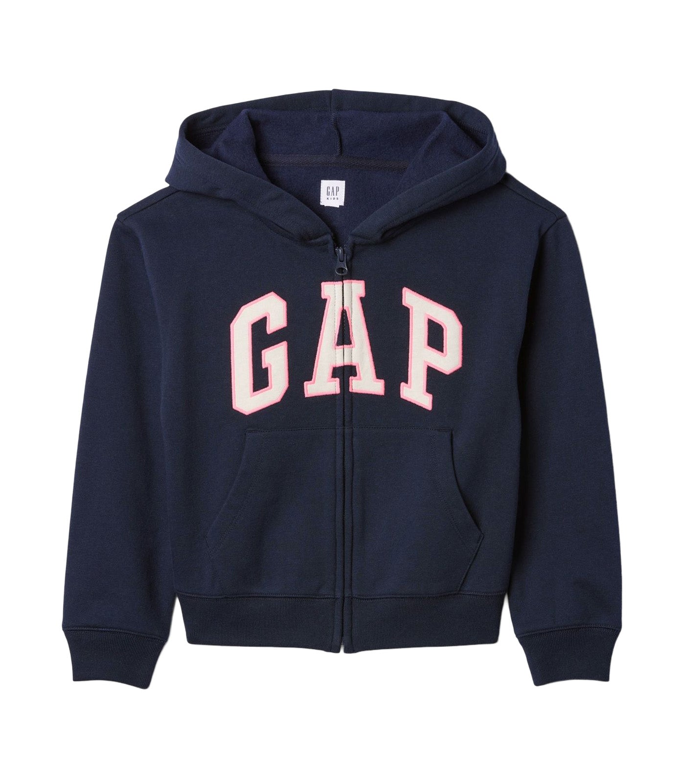 Relaxed Logo Zip Hoodie Tapestry Navy