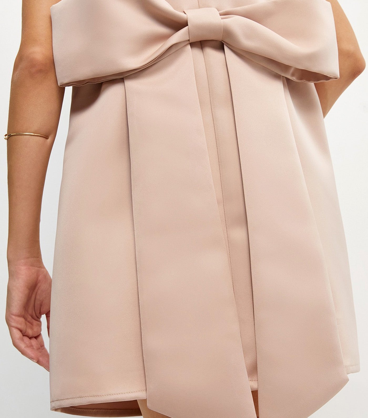 Bow Back Sleeveless Mini Dress Light Pink