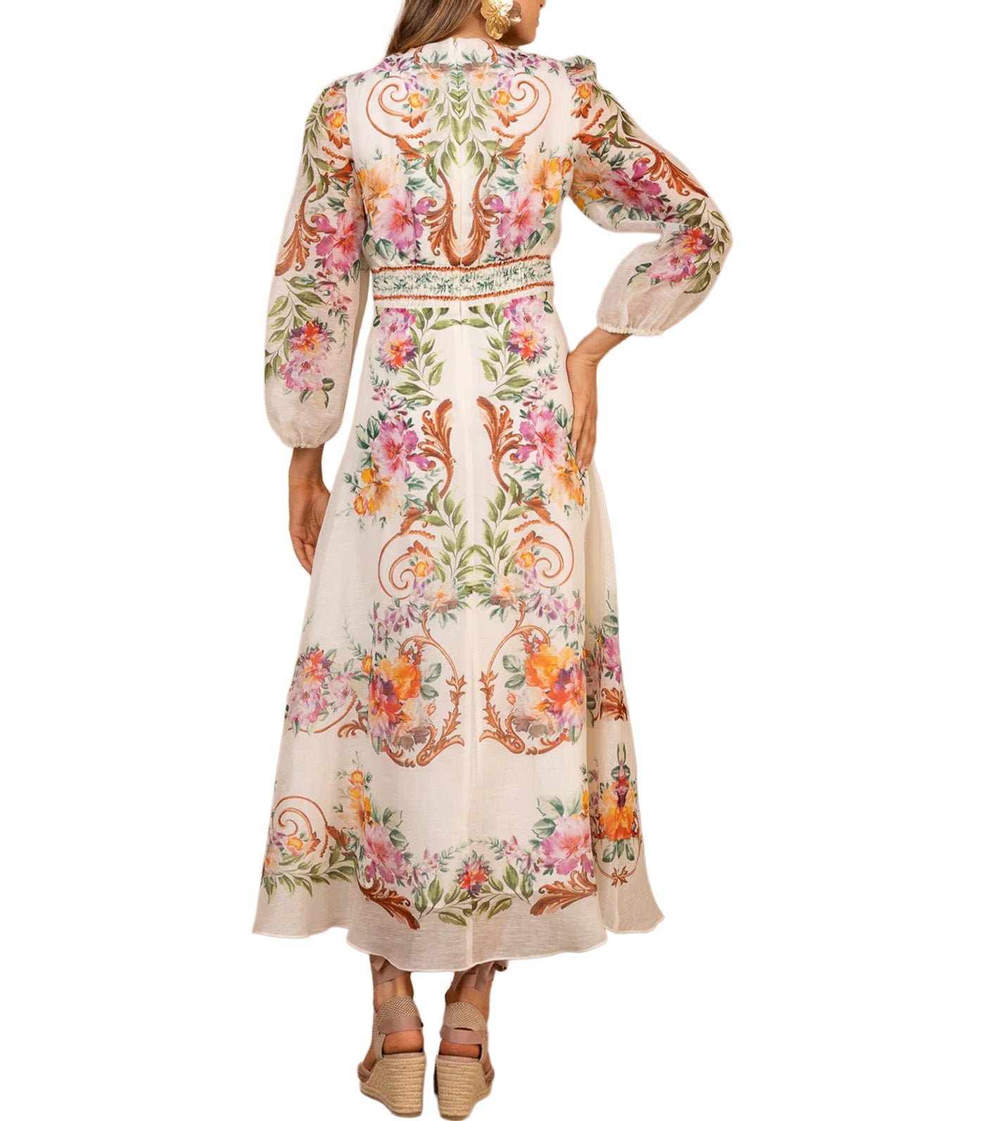 Frida Organza Maxi Dress Ivory