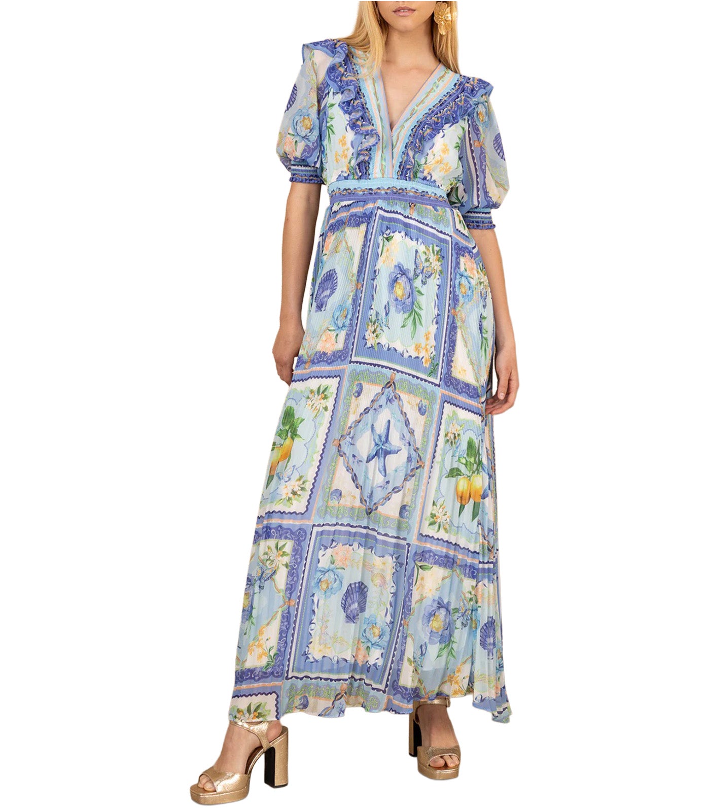 Lovisa Chiffon Dress Blue