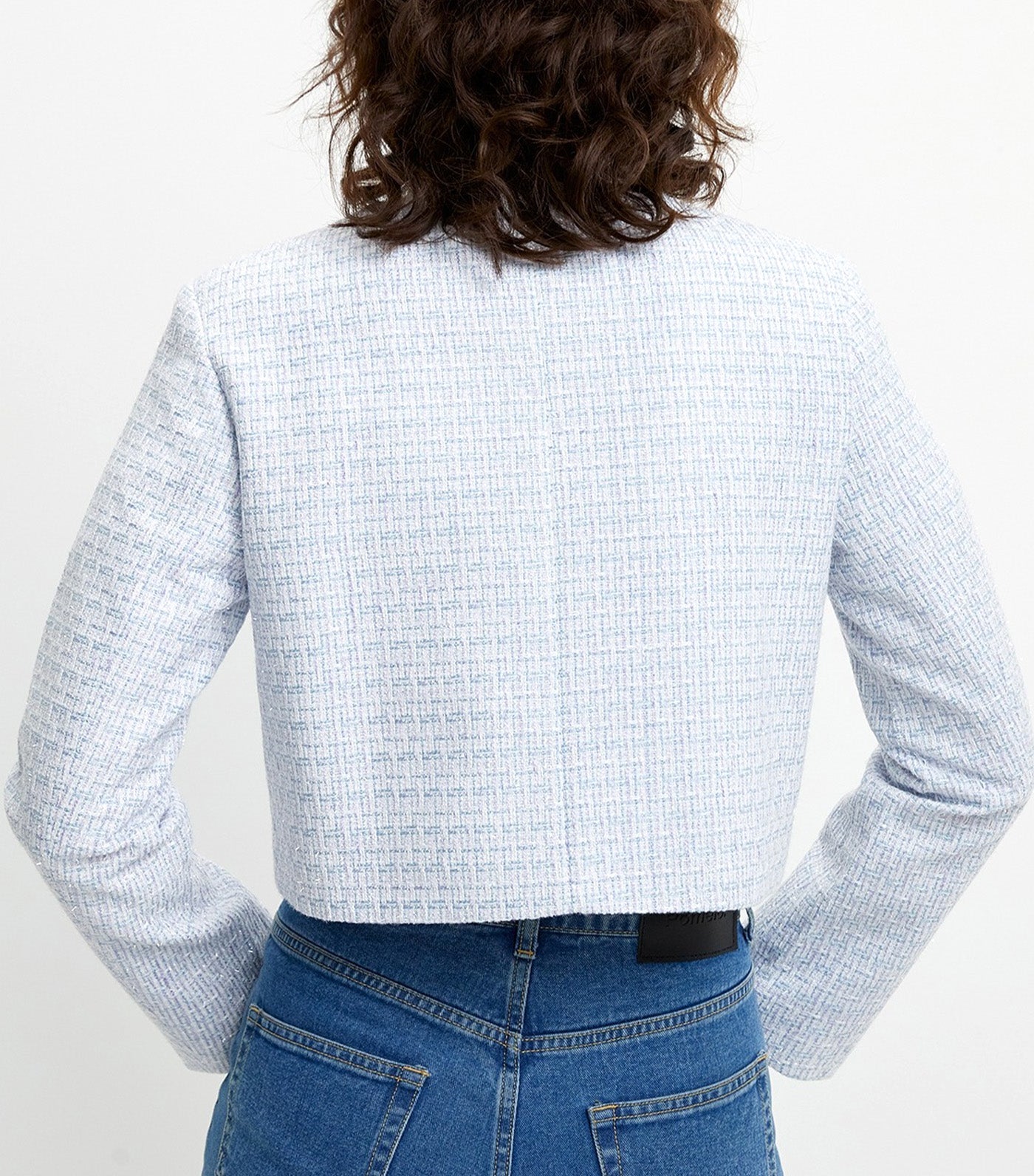 Tweed Crop Jacket Multi color
