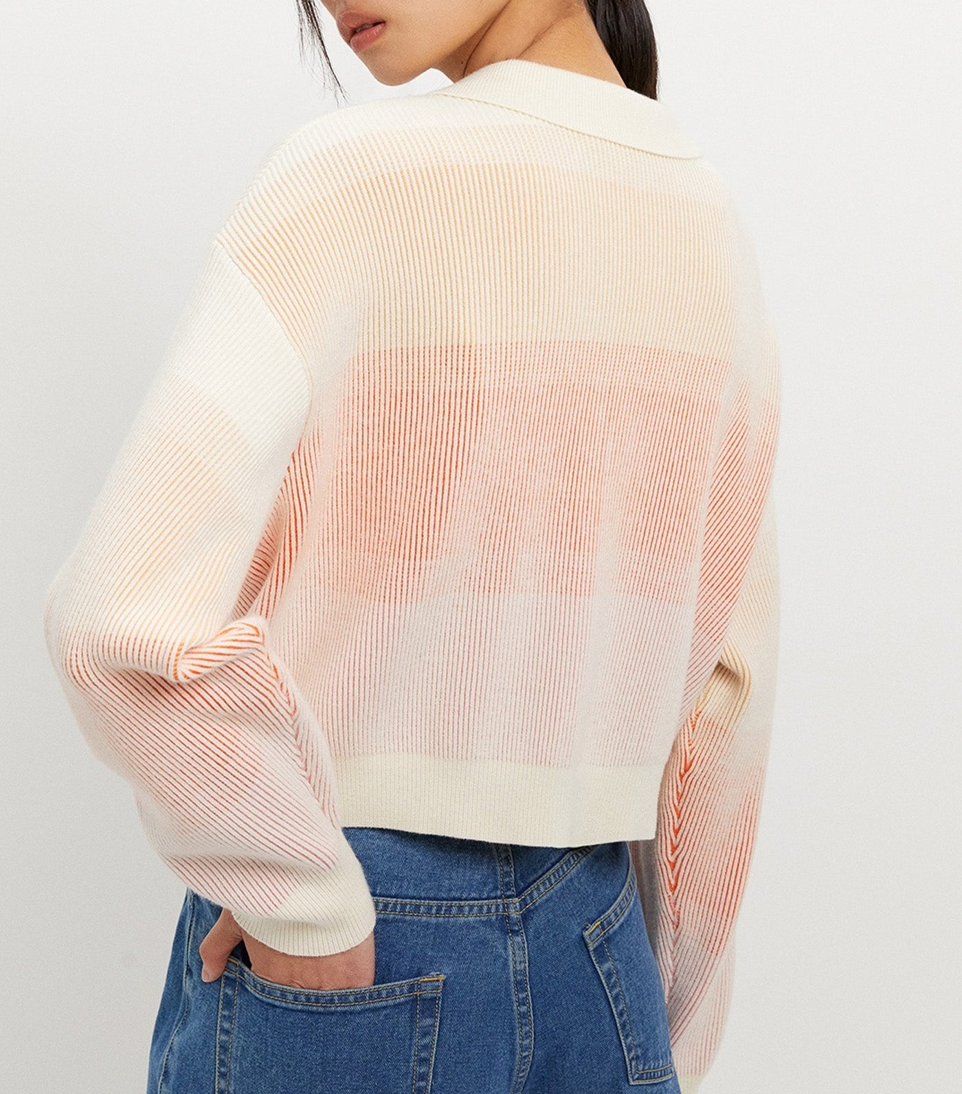 Gradient Knit Cardigan Multi color