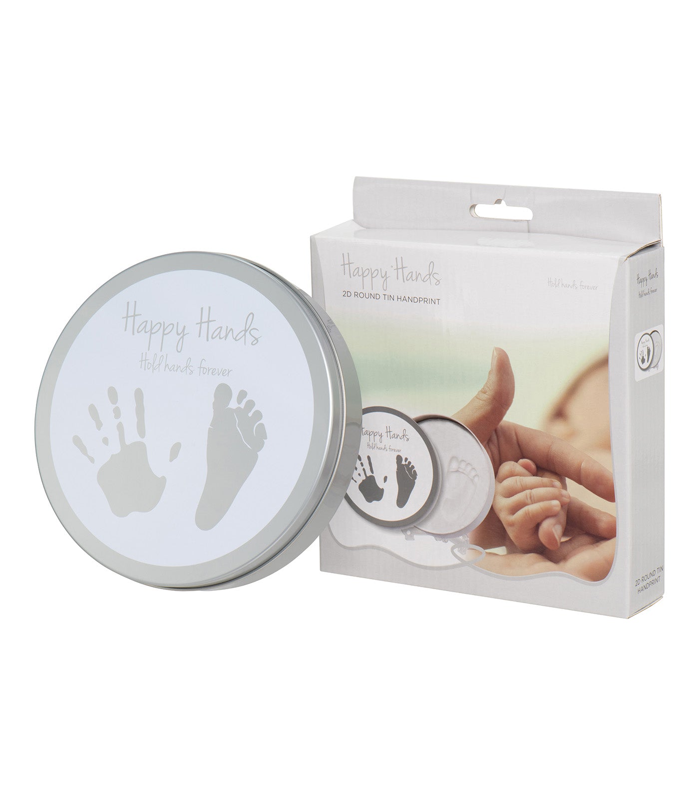 Happy Hands 2D Round Shape Tin