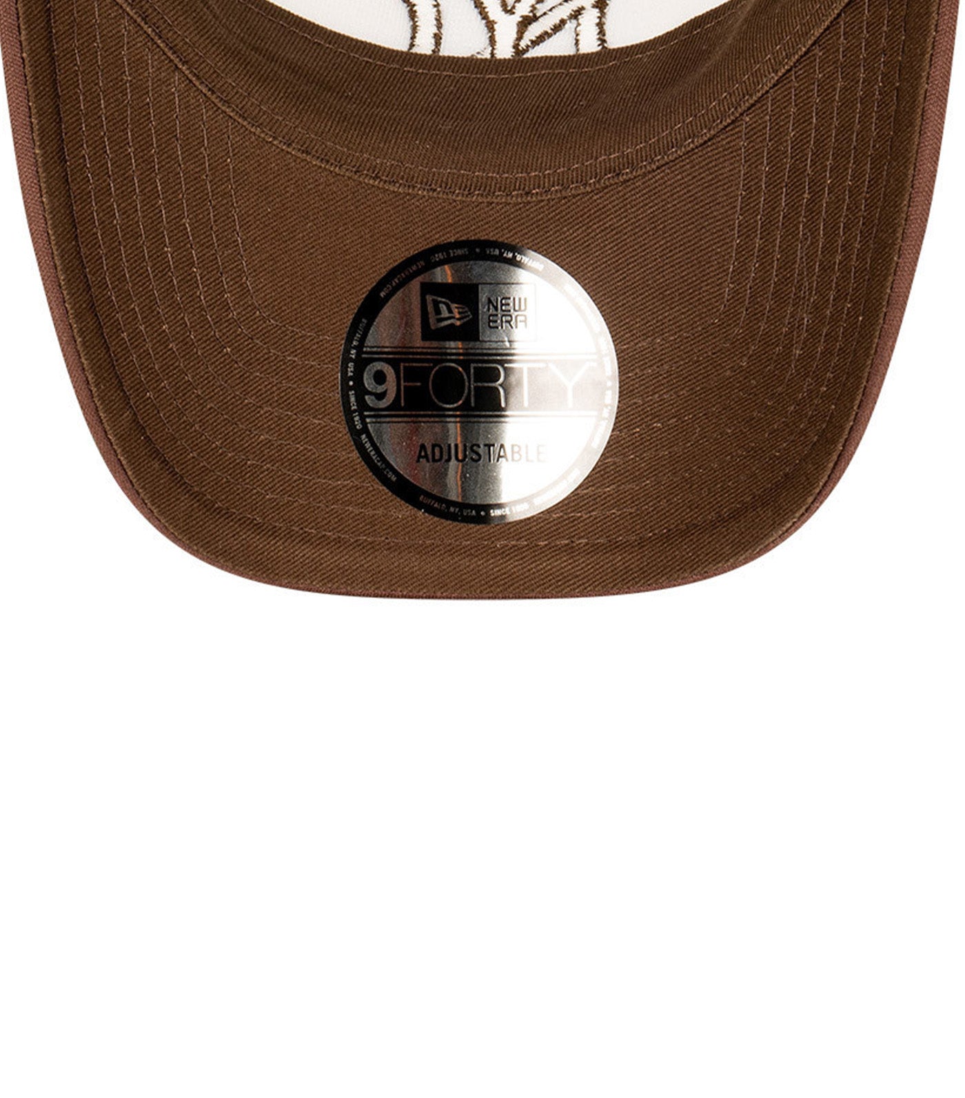 New York Yankees 9FORTY A-Frame Trucker Cap White/Walnut