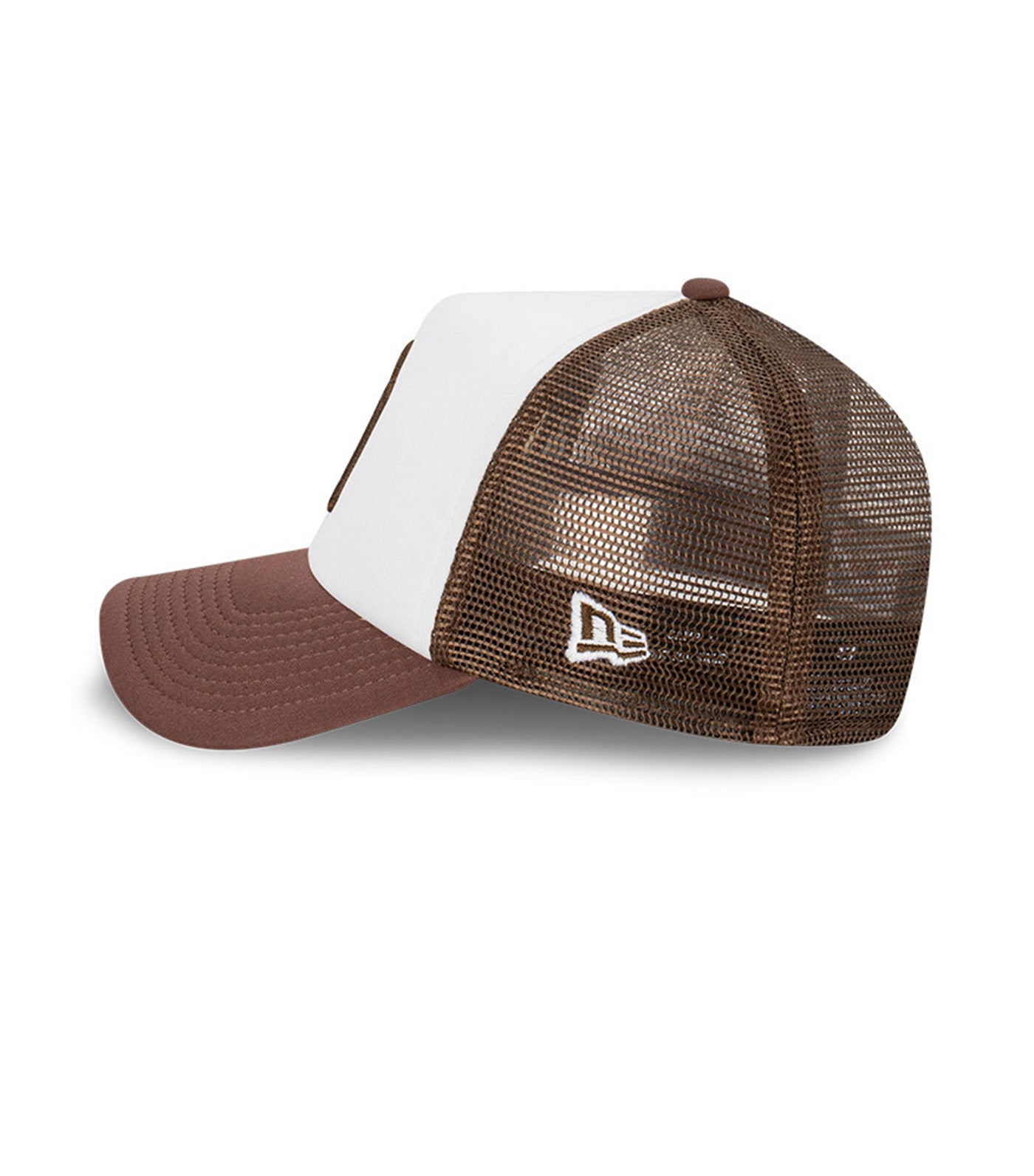 New York Yankees 9FORTY A-Frame Trucker Cap White/Walnut