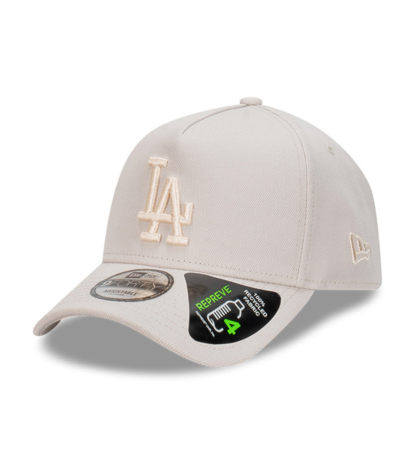 Los Angeles Dodgers MLB Repreve 9FORTY A-Frame Snapback Cap Stone Ivory