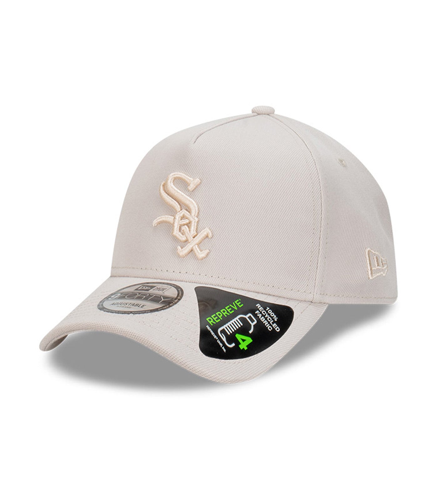 Chicago White Sox MLB Repreve 9FORTY A-Frame Snapback Cap Stone Ivory