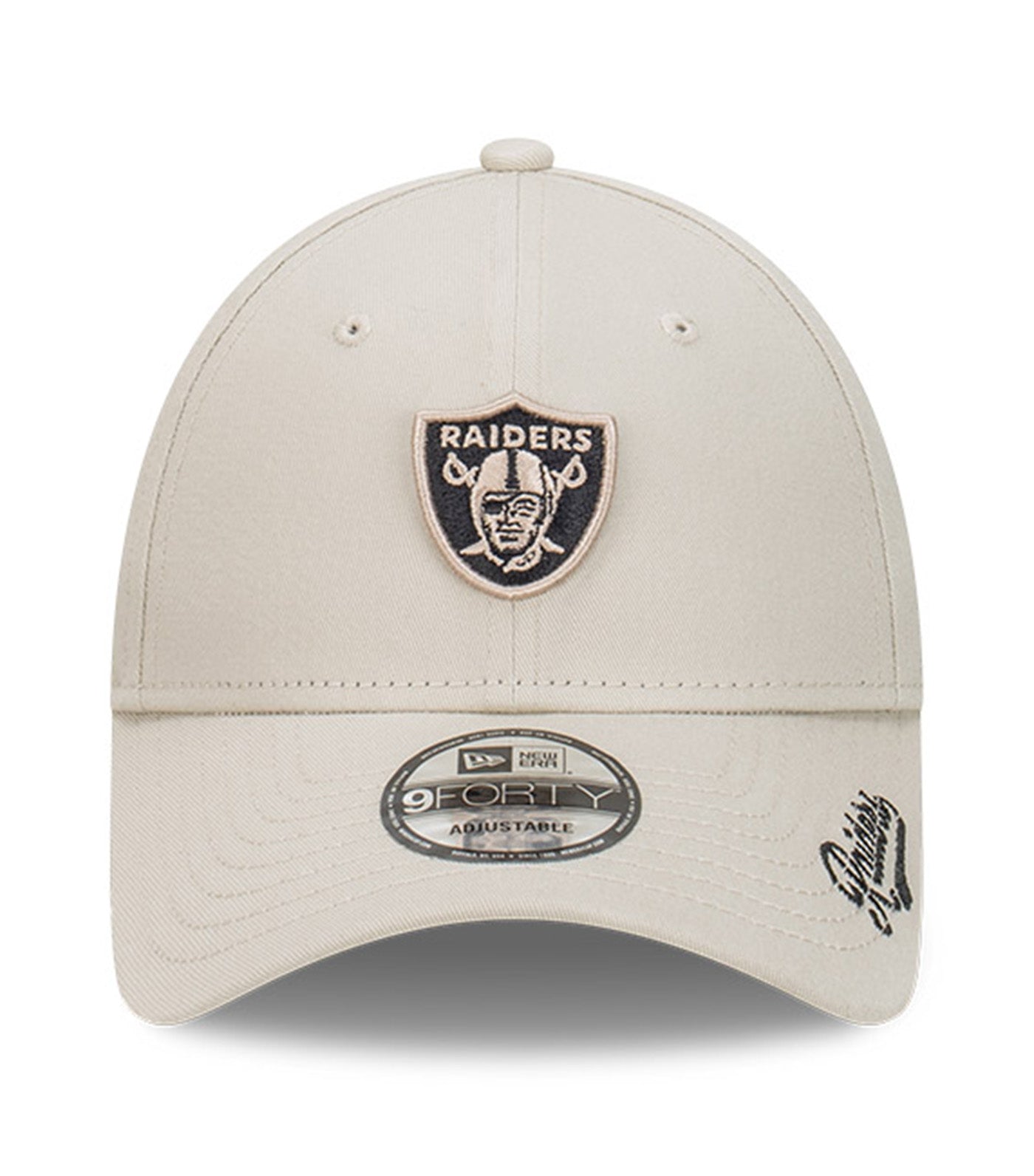 9FORTY Black Visor Script Stone