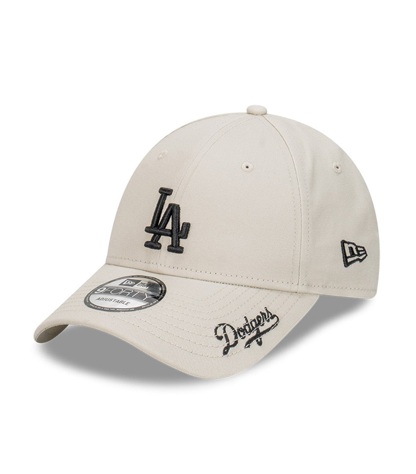 9FORTY Black Visor Script Stone