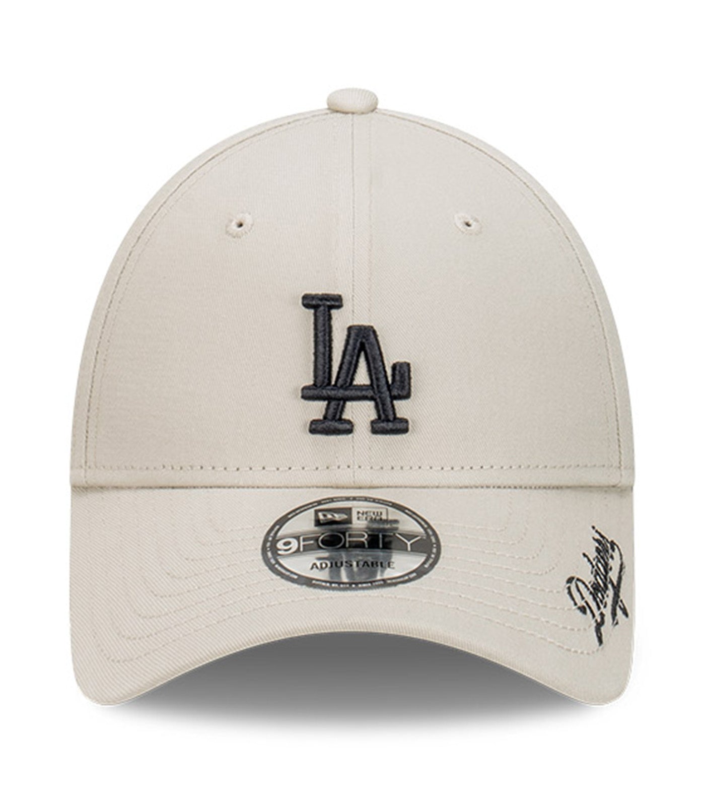 9FORTY Black Visor Script Stone