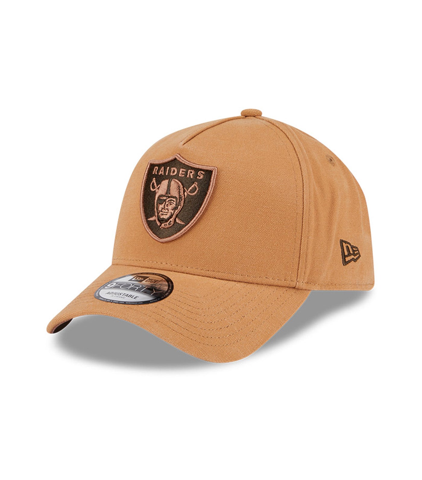 Las Vegas Raiders 9FORTY A-Frame Adjustable Cap Washed Canvas Bronze