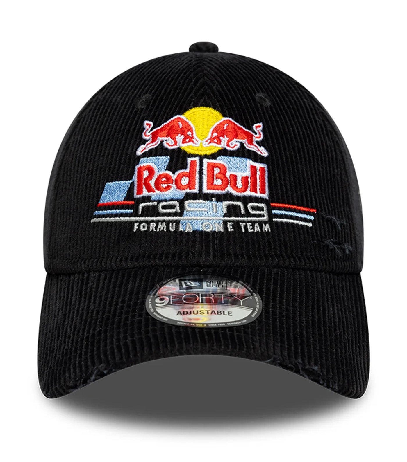 Distressed Cord Red Bull F1 9FORTY Adjustable Cap Black