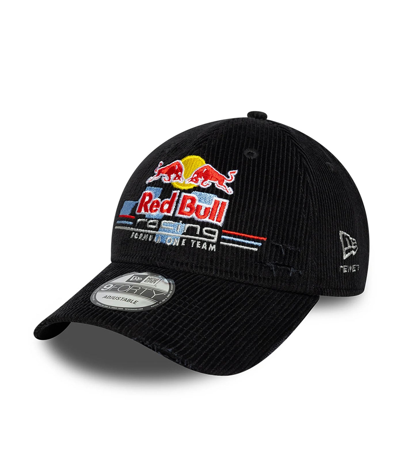 Distressed Cord Red Bull F1 9FORTY Adjustable Cap Black