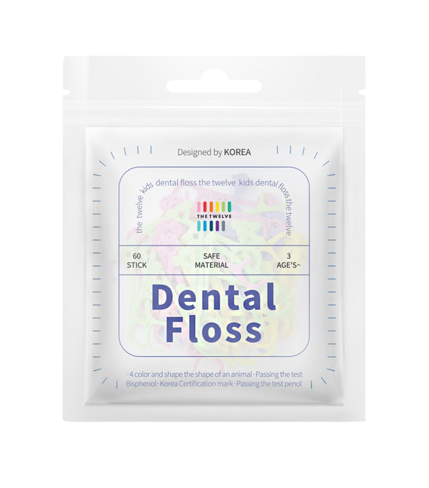 Kids Dental Floss 60 Pcs Multi
