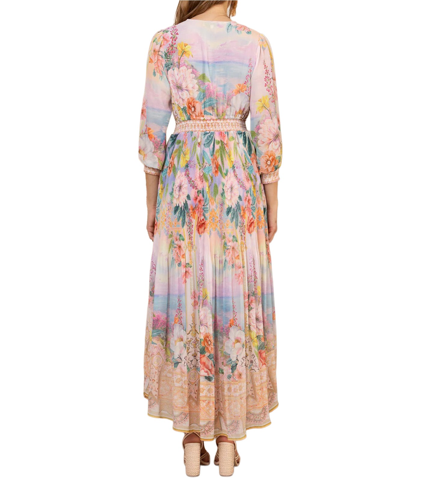 Andie Chiffon Maxi Dress Gold