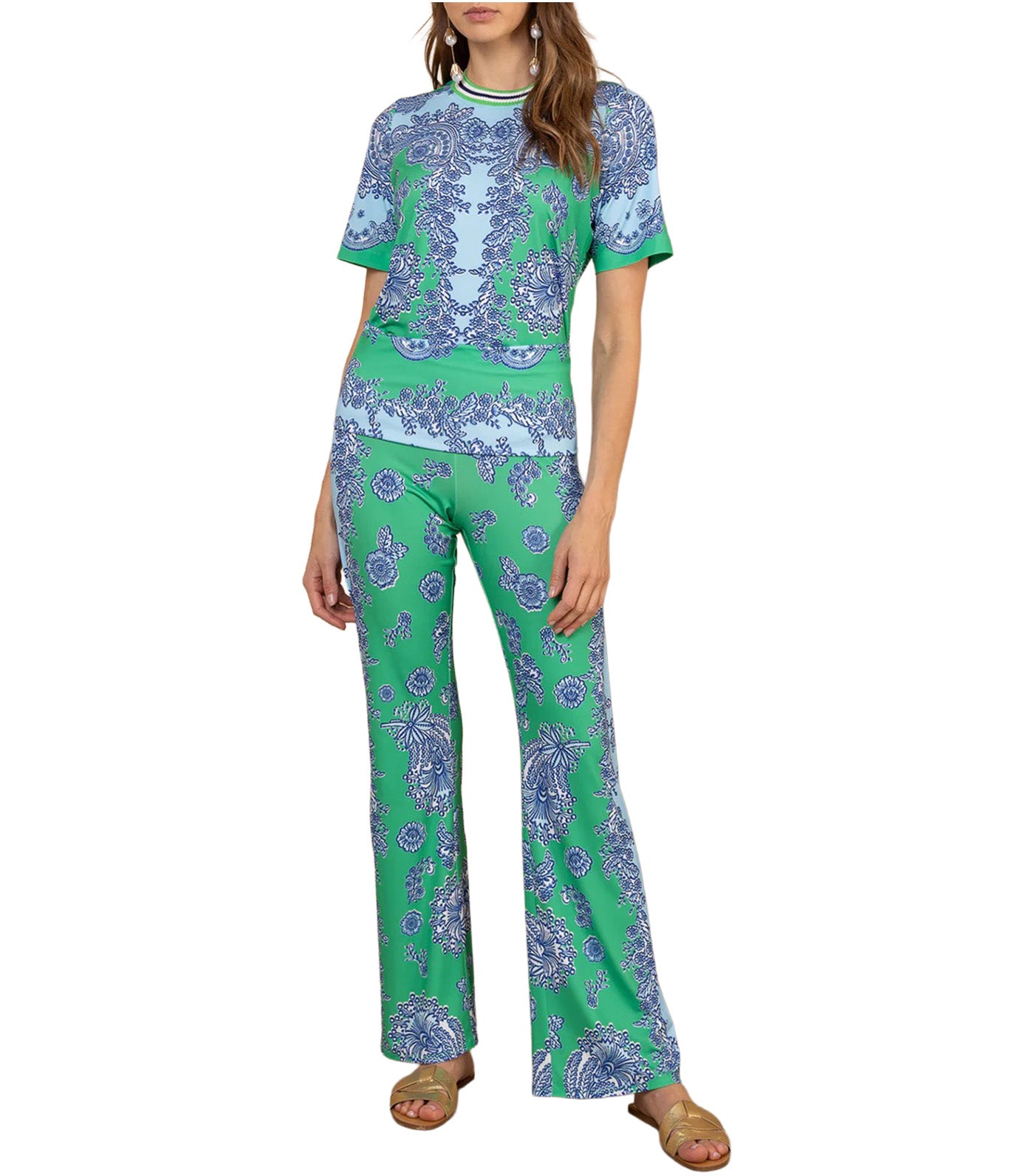 Bryn Jersey Top Green