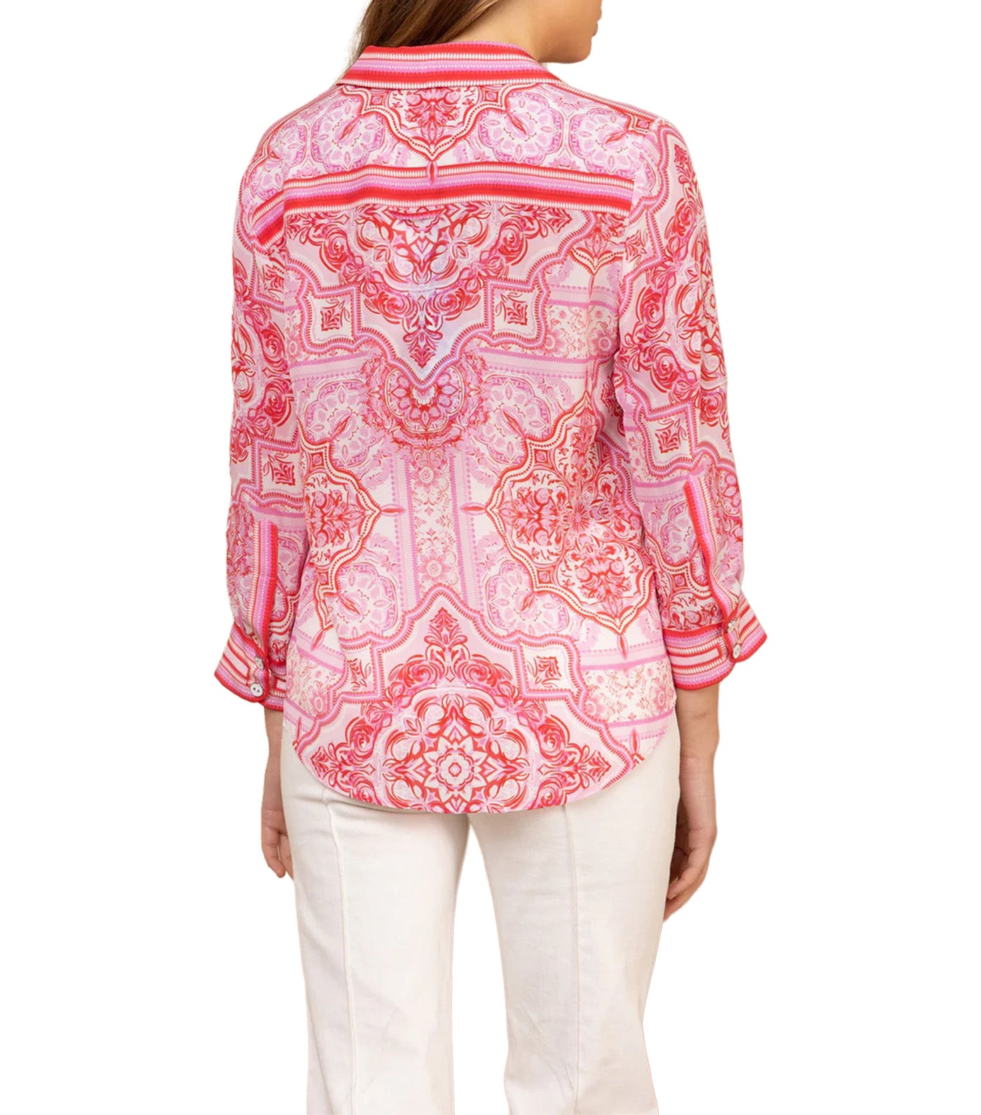 Hale Bob Fianna Silk Top Red