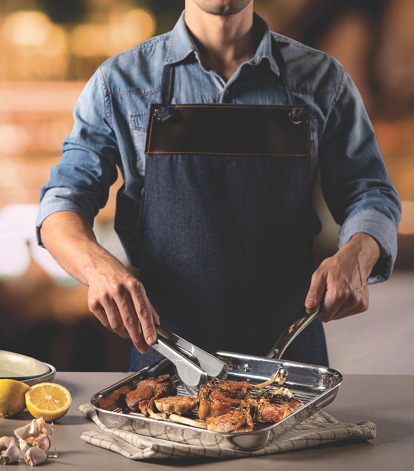 Grano Stainless Steel Griddle Pan - 1.9L