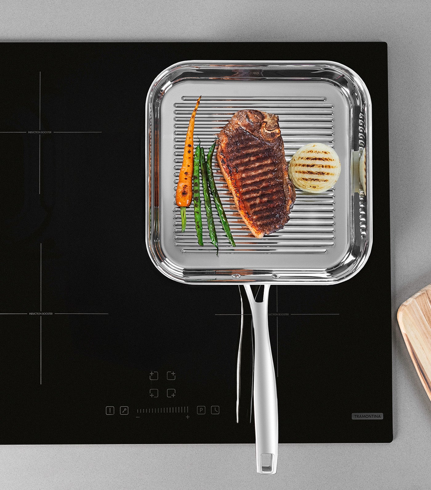 Grano Stainless Steel Griddle Pan - 1.9L