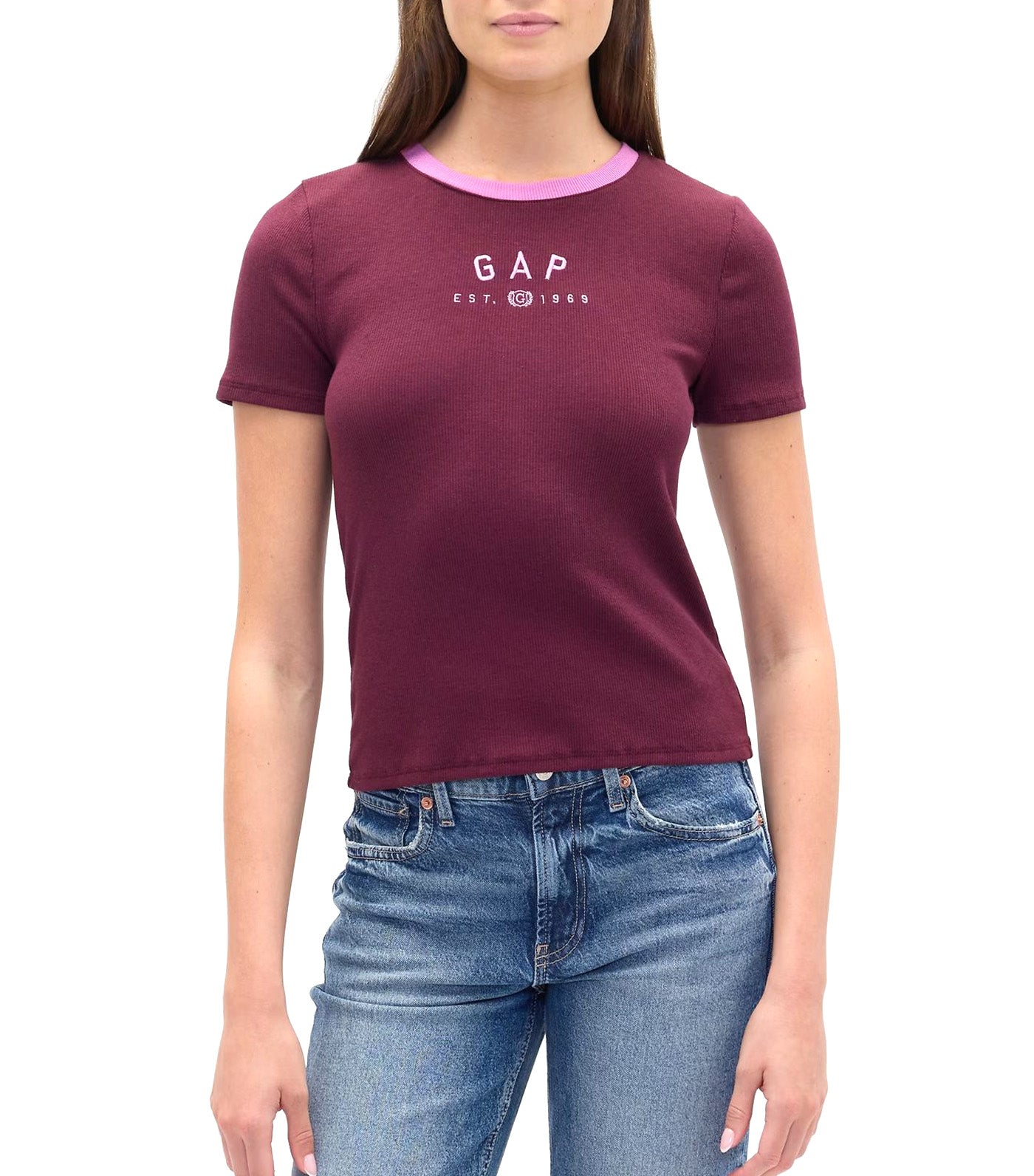 Modern Logo Crop T-Shirt