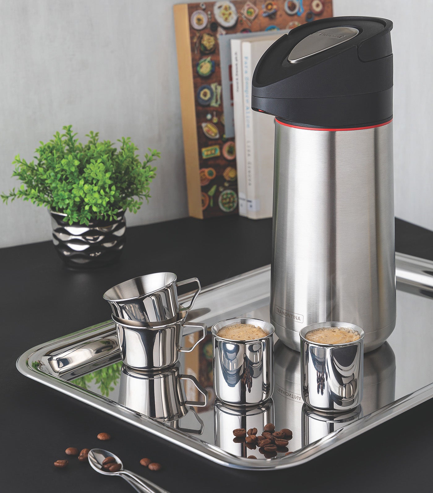 2-Piece Stainless Steel Coffee Cup