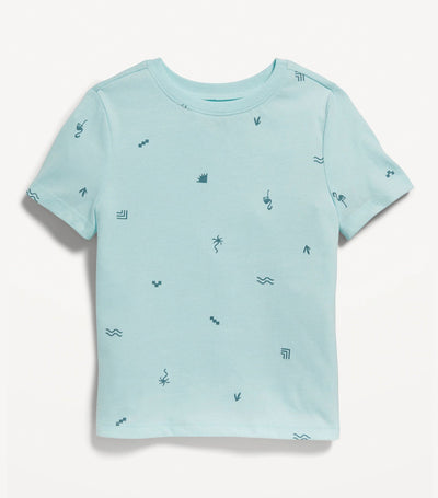 Unisex Printed Short-Sleeve T-Shirt for Toddler - Blue Geo