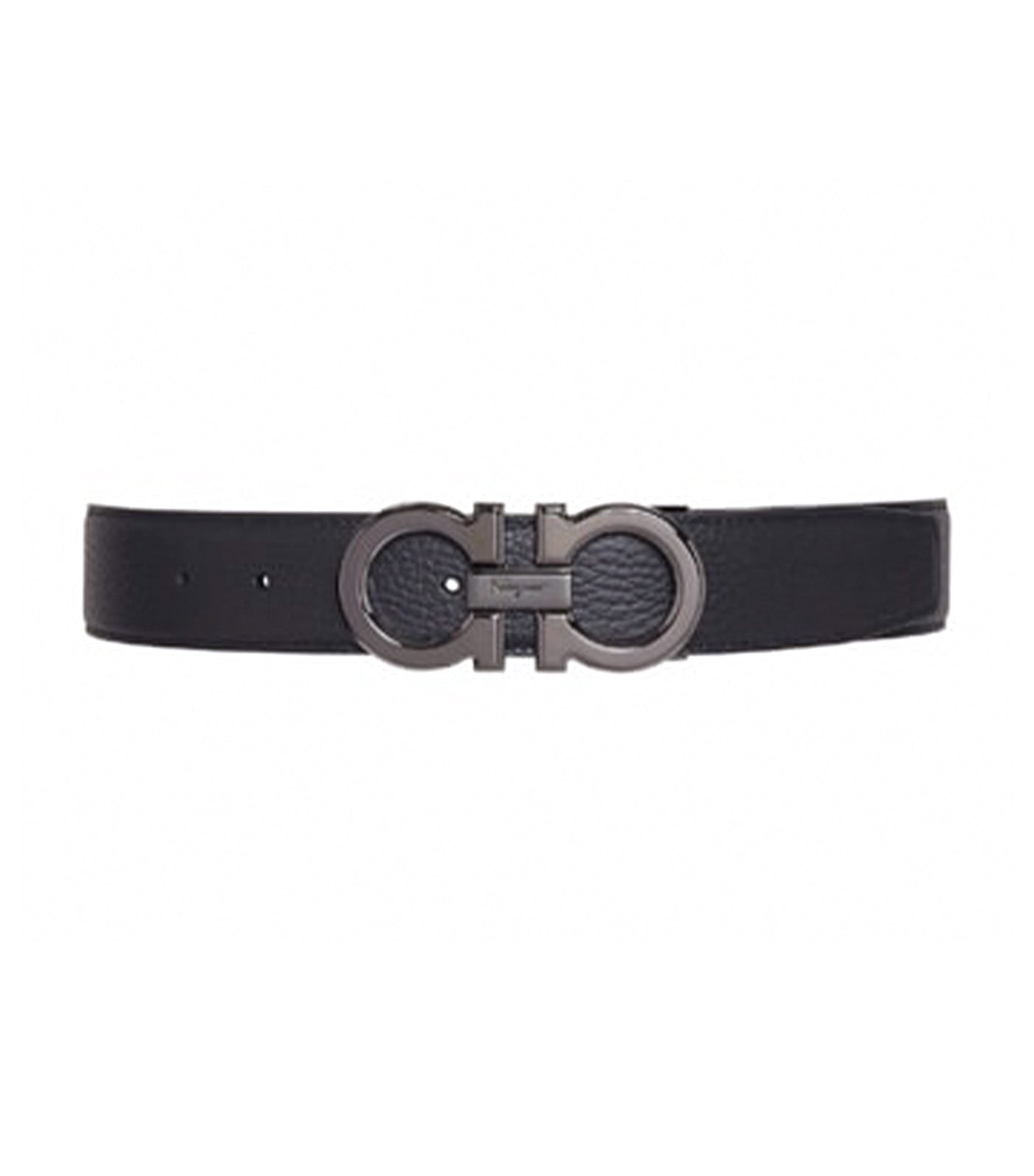 Reversible Adjustable Gancini Belt Calfskin