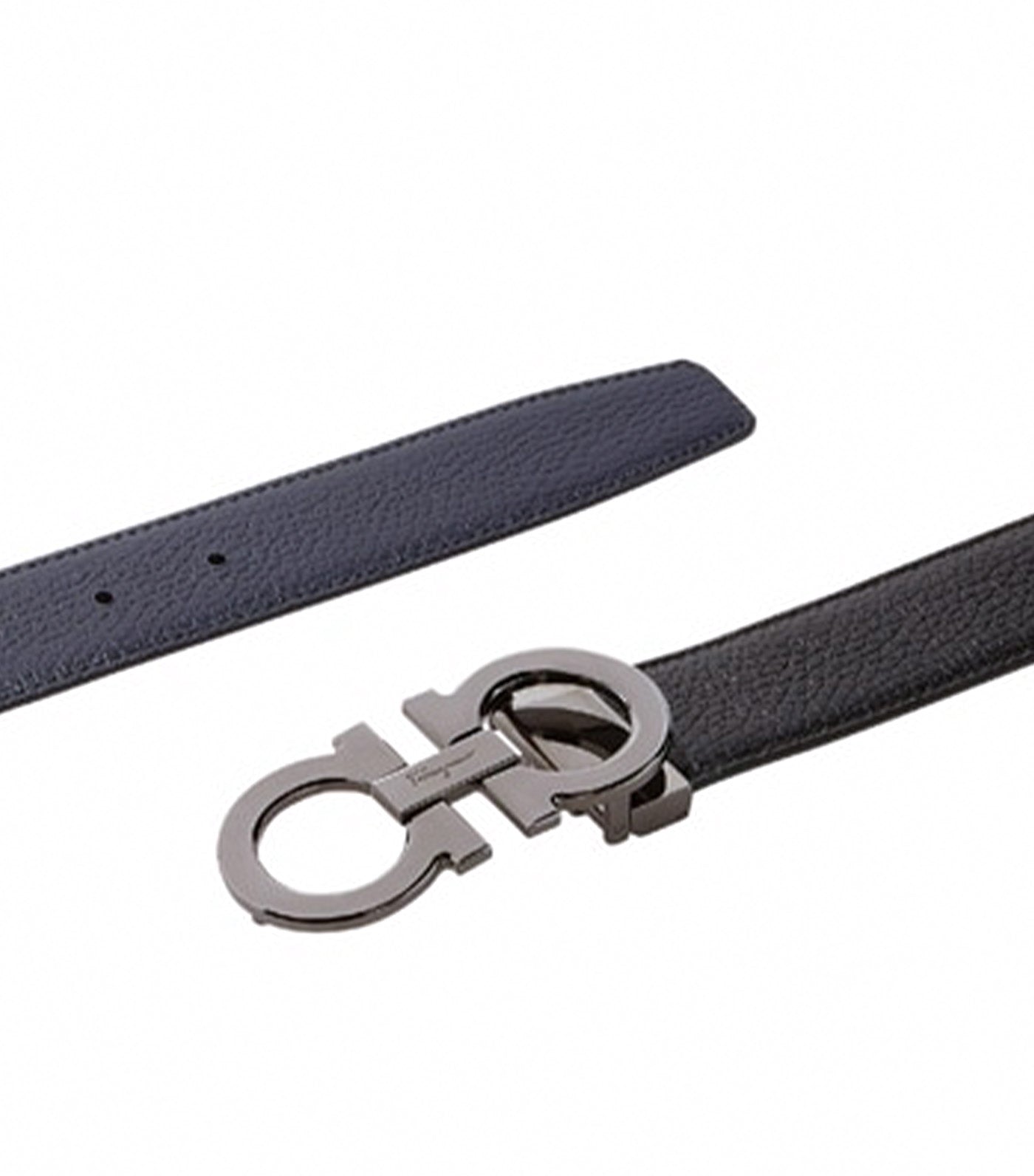 Reversible Adjustable Gancini Belt Calfskin