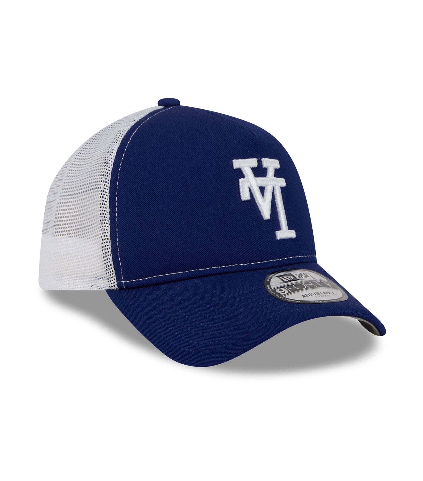 Los Angeles Dodgers 9FORTY A-Frame Foam Trucker Cap Dark Royal/ White