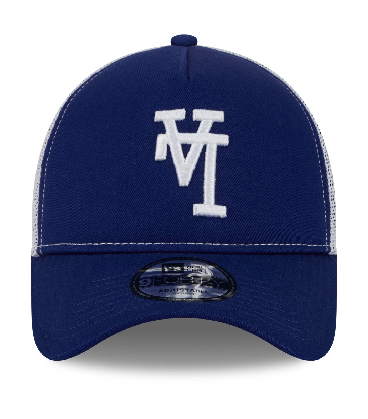 Los Angeles Dodgers 9FORTY A-Frame Foam Trucker Cap Dark Royal/ White
