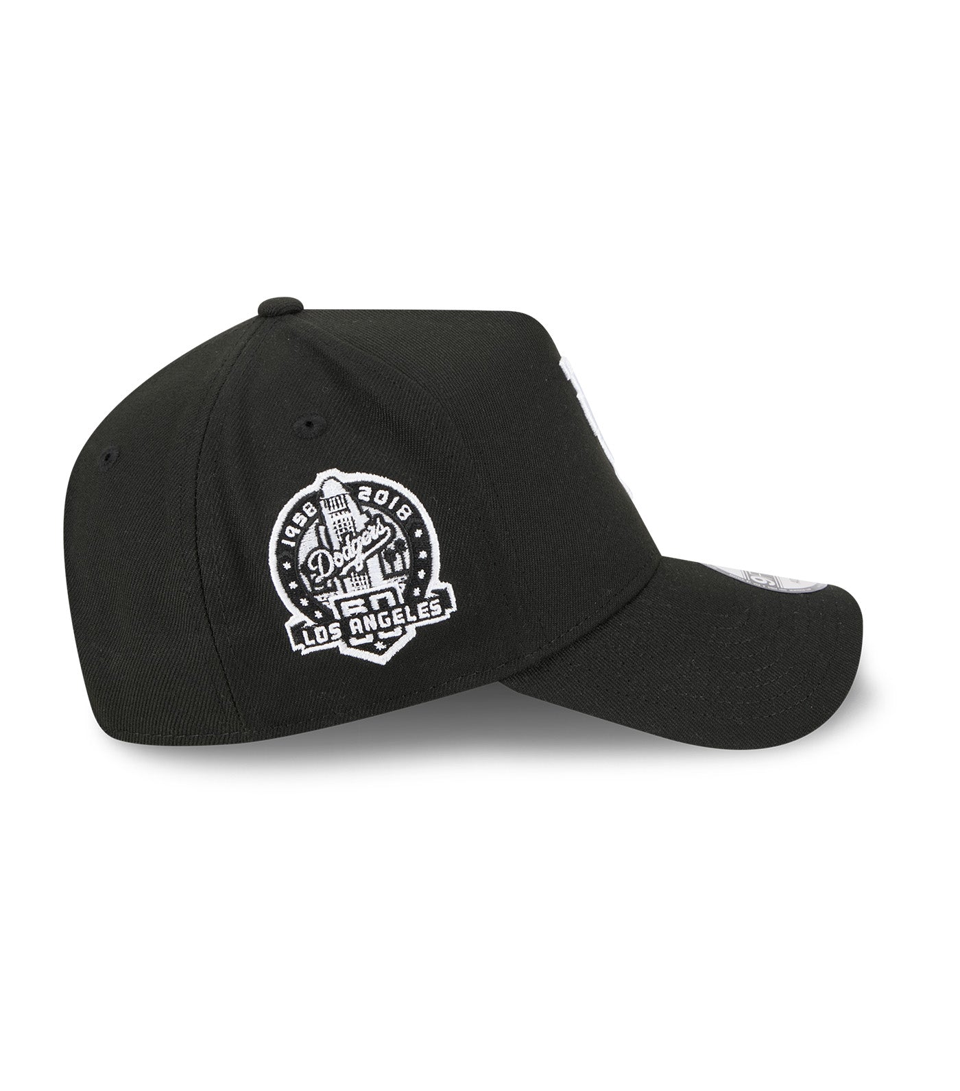 Los Angeles Dodgers Upside Down 60th Anniversary 9FORTY A-Frame Adjustable Cap Black