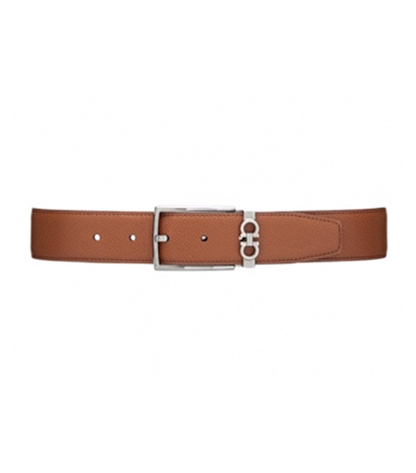 Reversible Adjustable Gancini Belt Calfskin