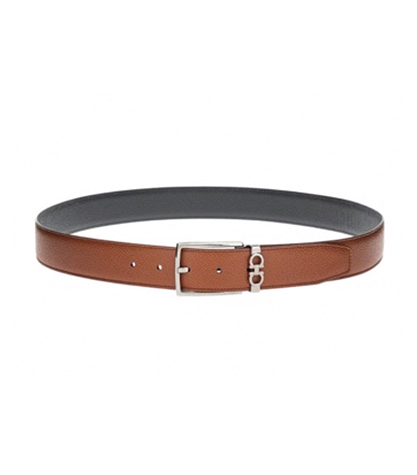 Reversible Adjustable Gancini Belt Calfskin