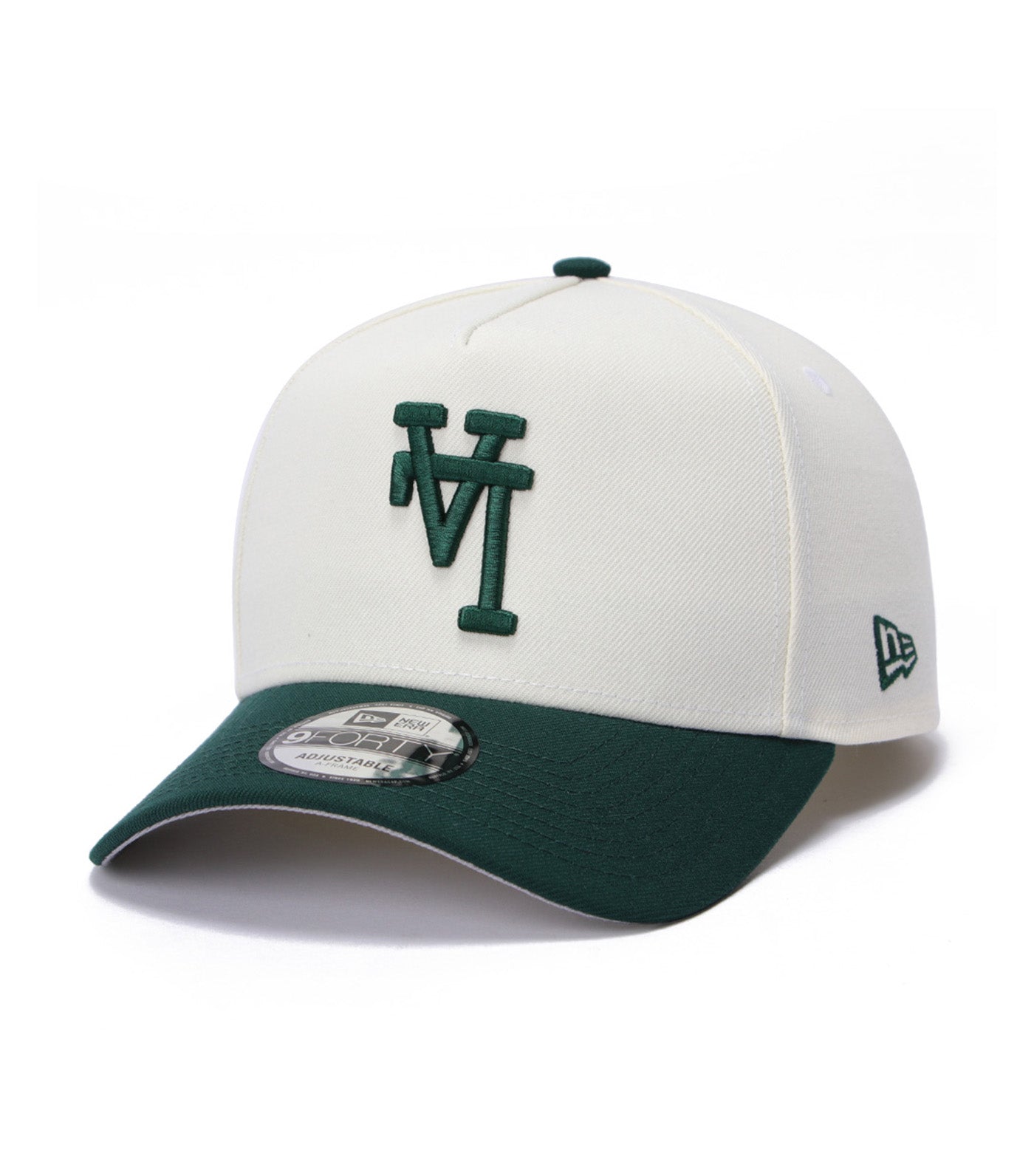 Los Angeles Dodgers MLB Upside Down 9FORTY Snapback Cap Chrome/Dark Green