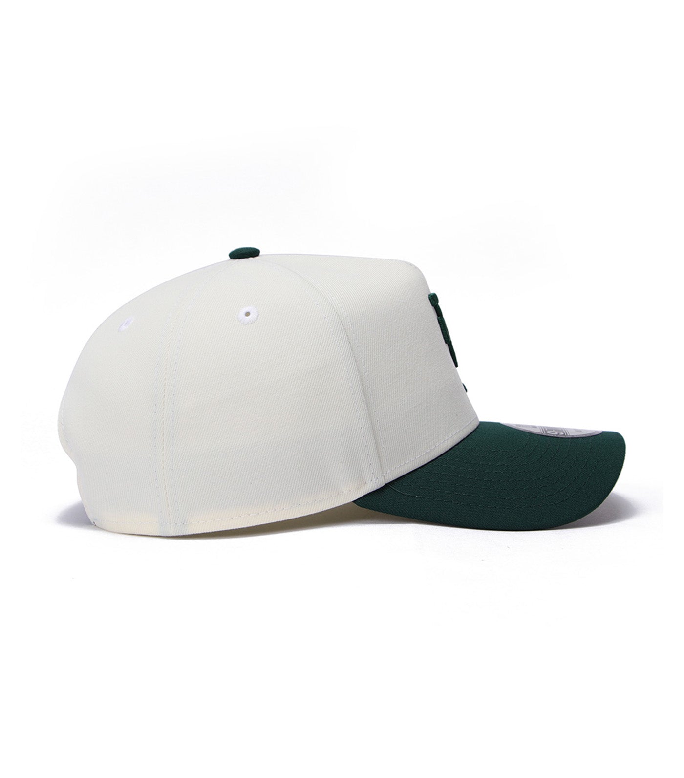 Los Angeles Dodgers MLB Upside Down 9FORTY Snapback Cap Chrome/Dark Green