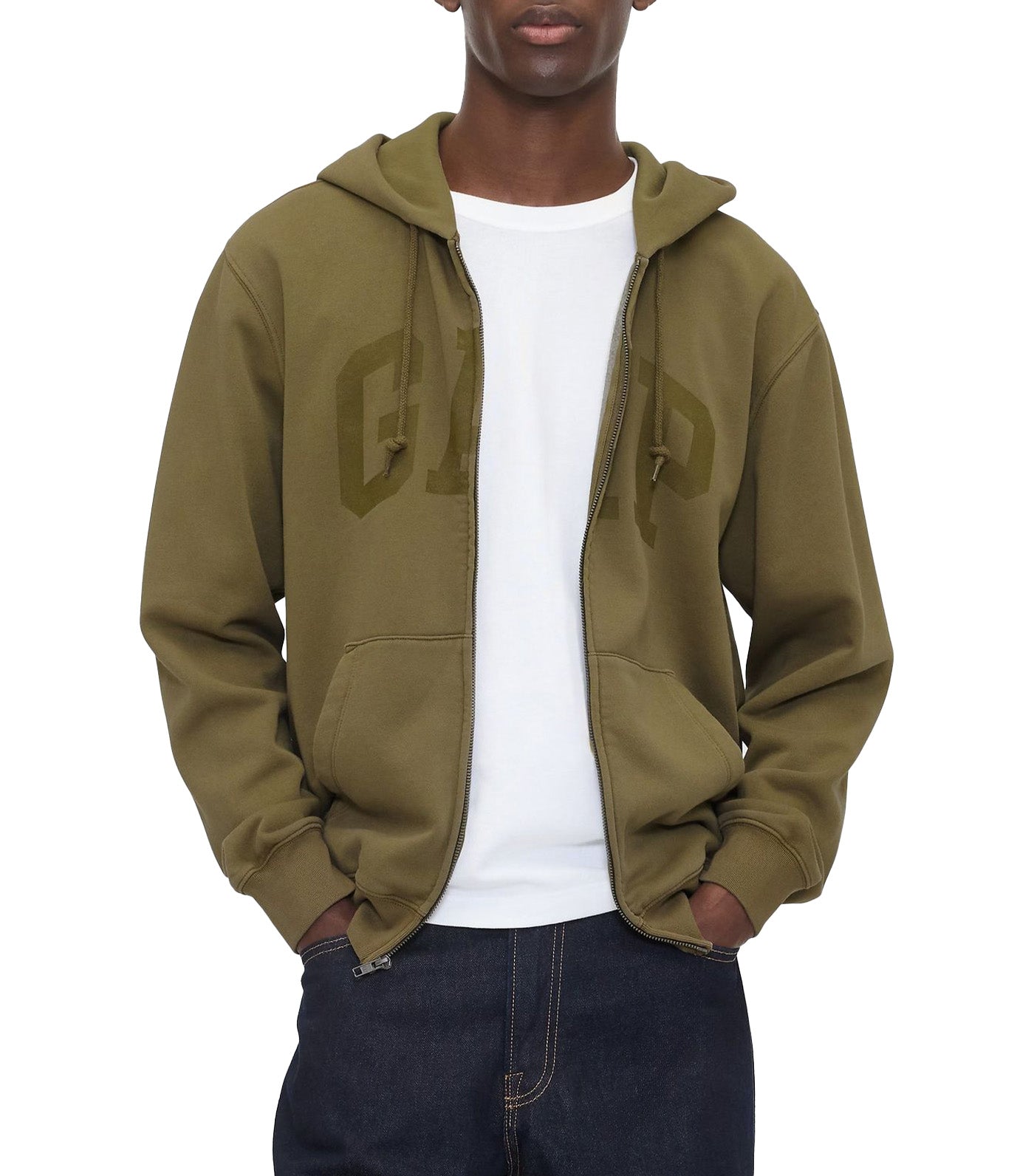 VintageSoft Arch Logo Full-Zip Hoodie