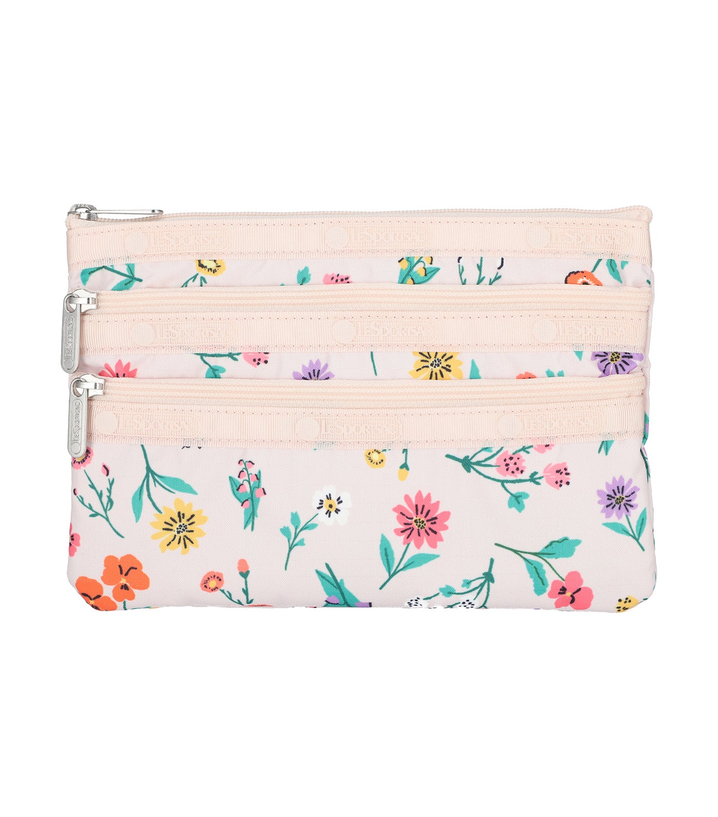 3-Zip Cosmetic Bag