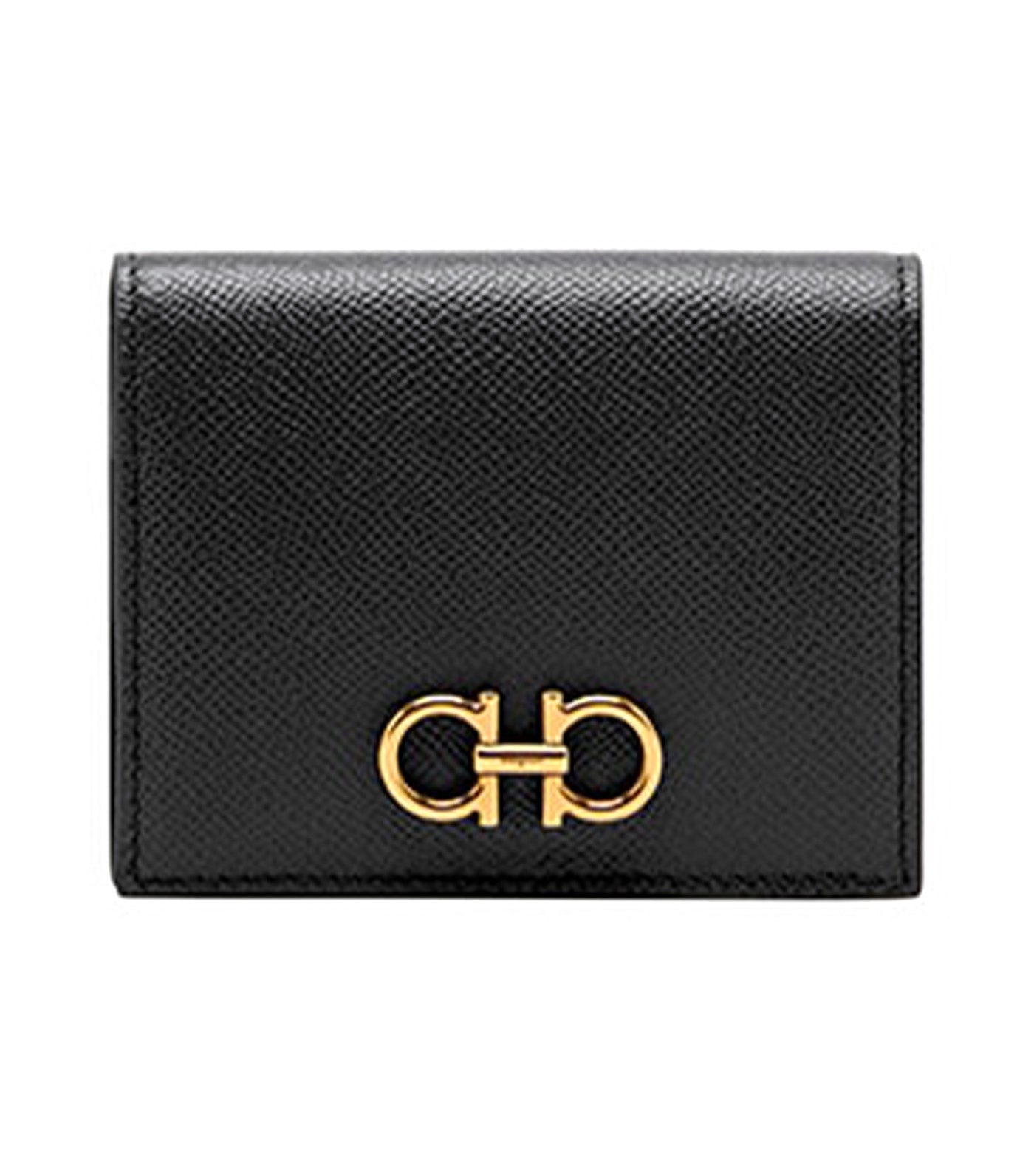 Gancini Compact Wallet Black