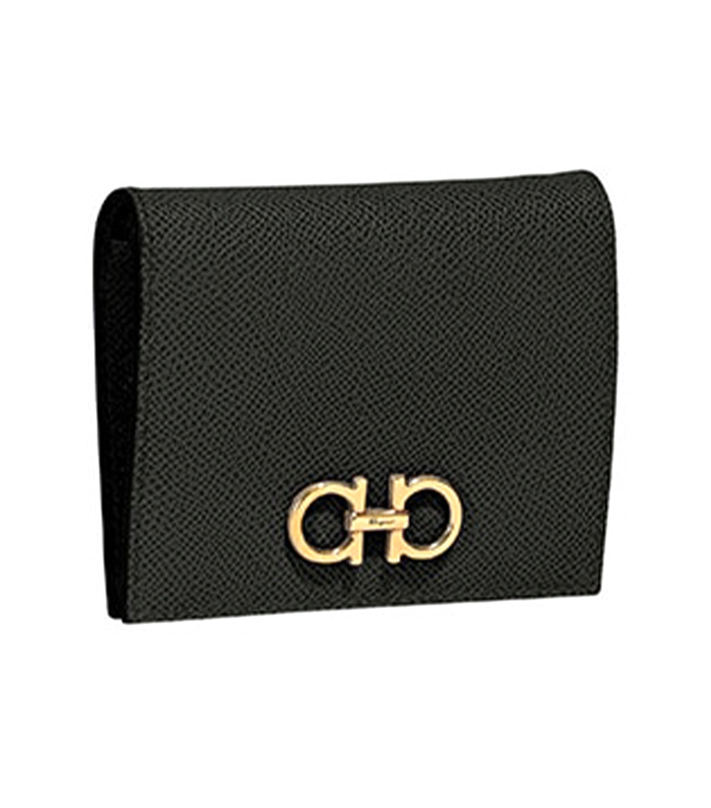 Gancini Compact Wallet Black