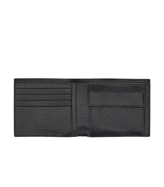 Wallet With Metal Plate Black