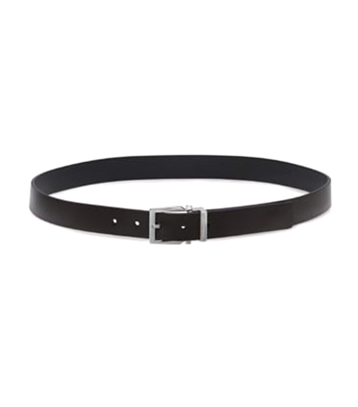 Reversible and Adjustable Gancini Belt Black