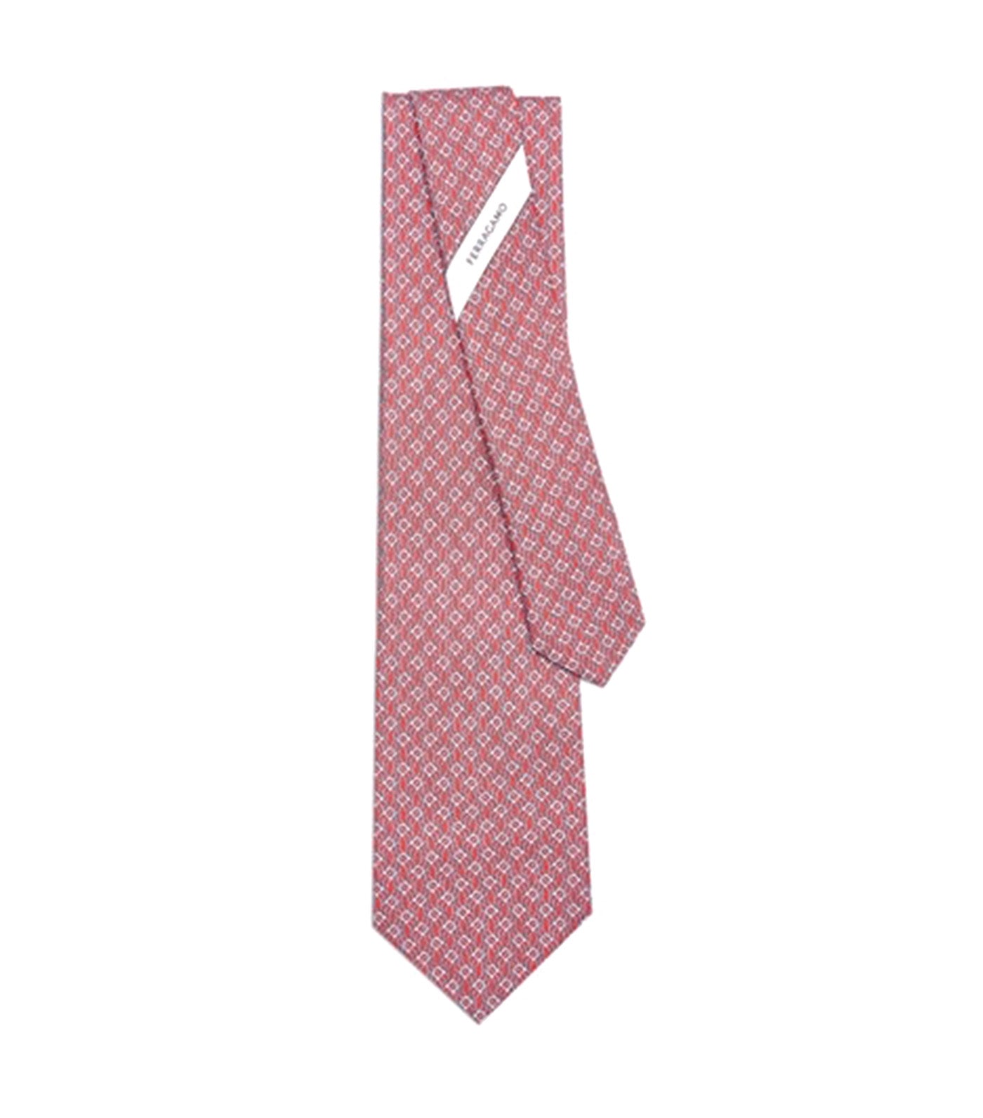 Tetris Print Tie Red