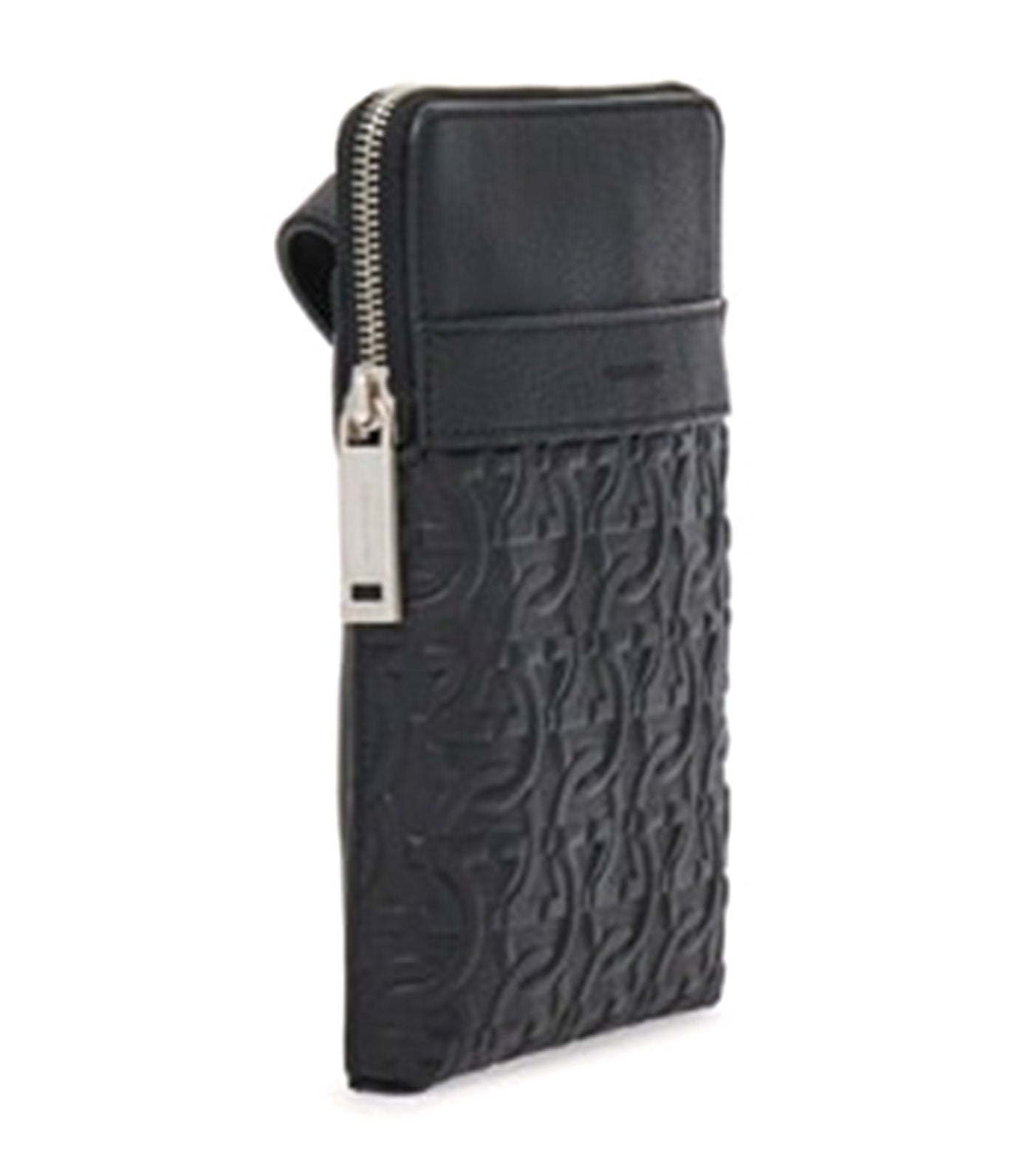 North-South Gancini Crossbody Bag Black
