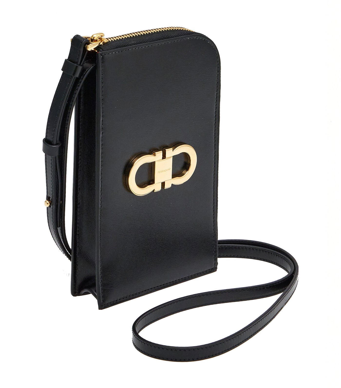 Gancini Smartphone Holder Black/Flame Red