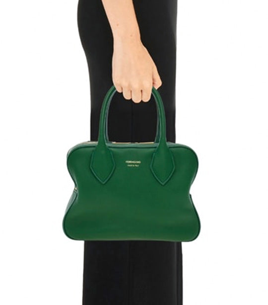 Handbag (S) Calfskin Forest Green
