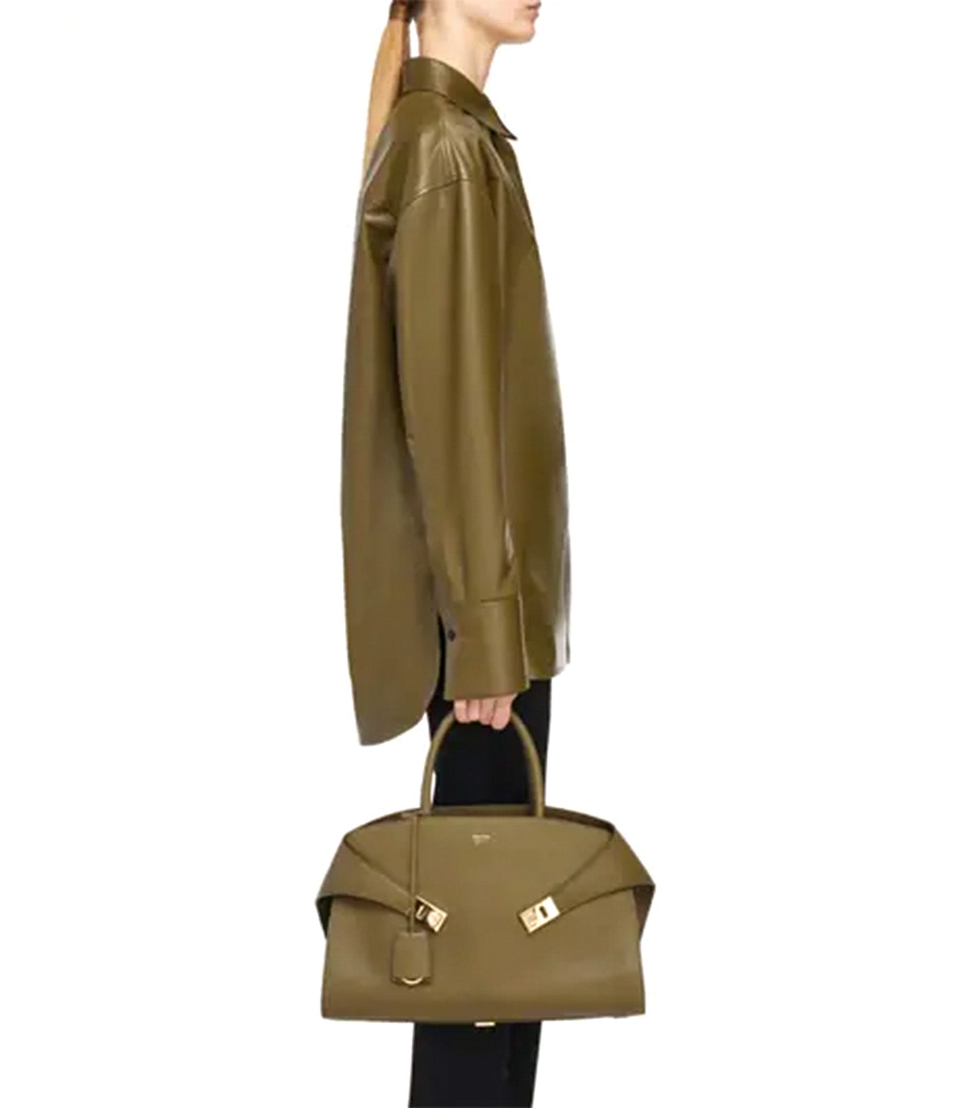 Hug Handbag (L) Olive Green