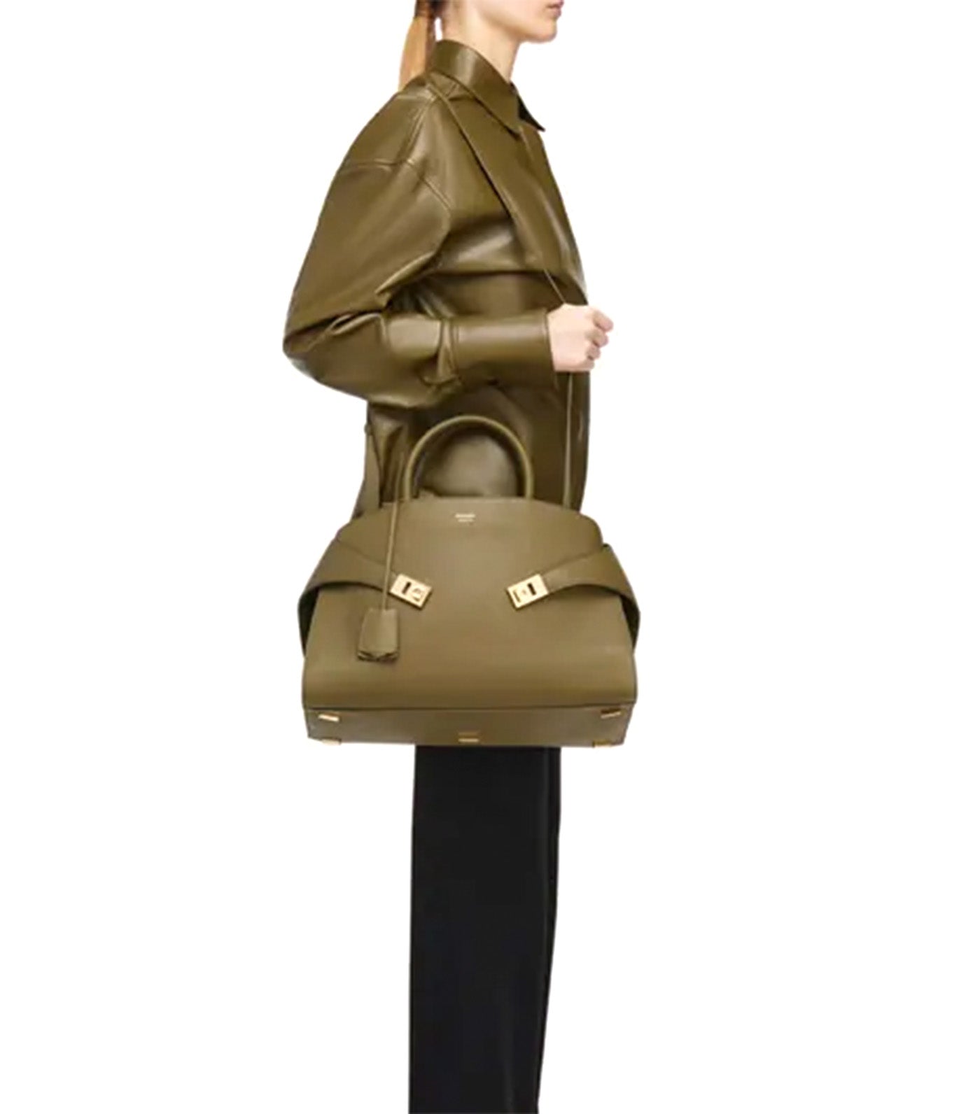 Hug Handbag (L) Olive Green